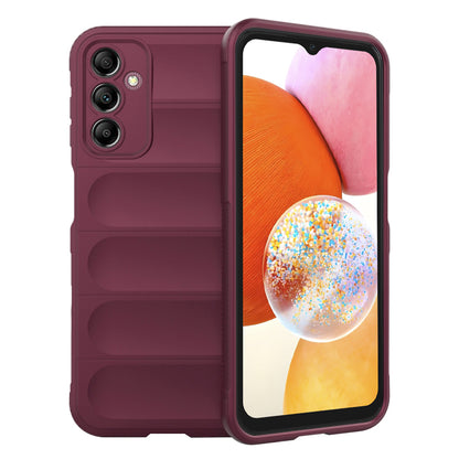 Deksel til Samsung Galaxy A14 A145 / A14 5G A146, Techsuit, Magic Shield, Burgunder