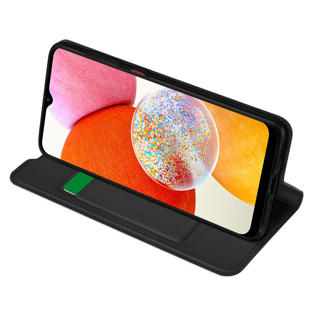 Deksel til Samsung Galaxy A14 A145 / A14 5G A146, Techsuit, Magskin Book, Svart