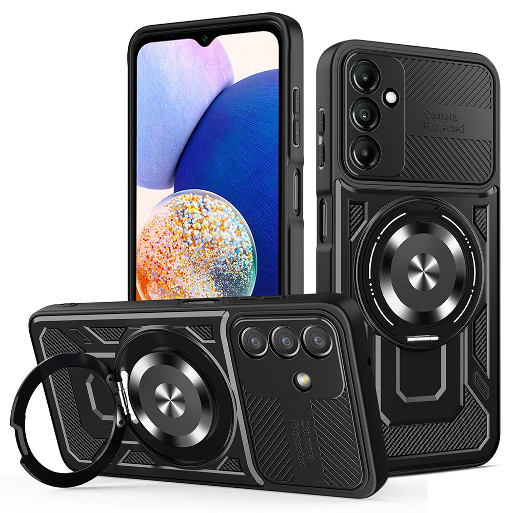Deksel for Samsung Galaxy A14 A145 / A14 5G A146, Techsuit, RuggedCam, Svart