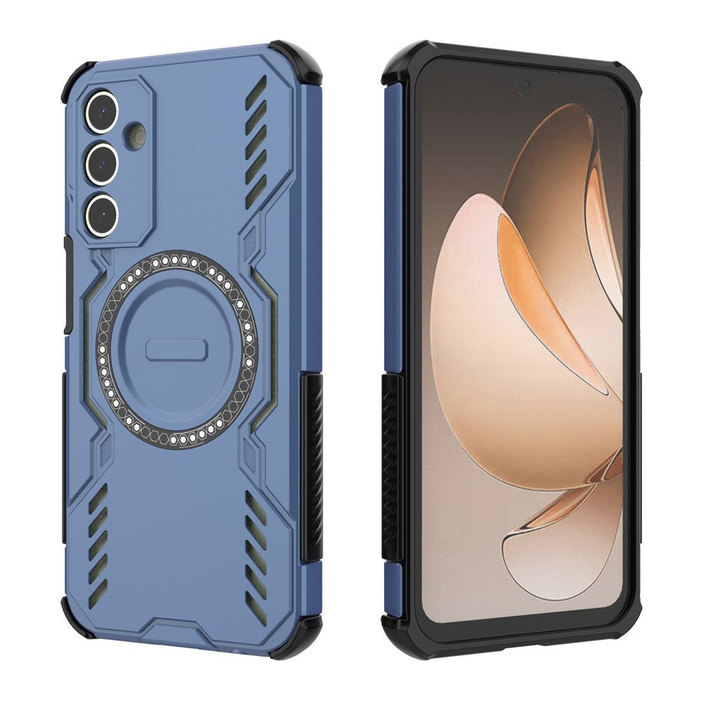 MagSafe-deksel for Samsung Galaxy A15 5G A156 / A15 A155, Techsuit, ArmorMag, Blå