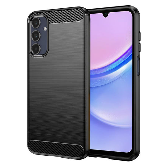 Deksel til Samsung Galaxy A15 5G A156 / A15 A155, Techsuit, Karbon, Svart