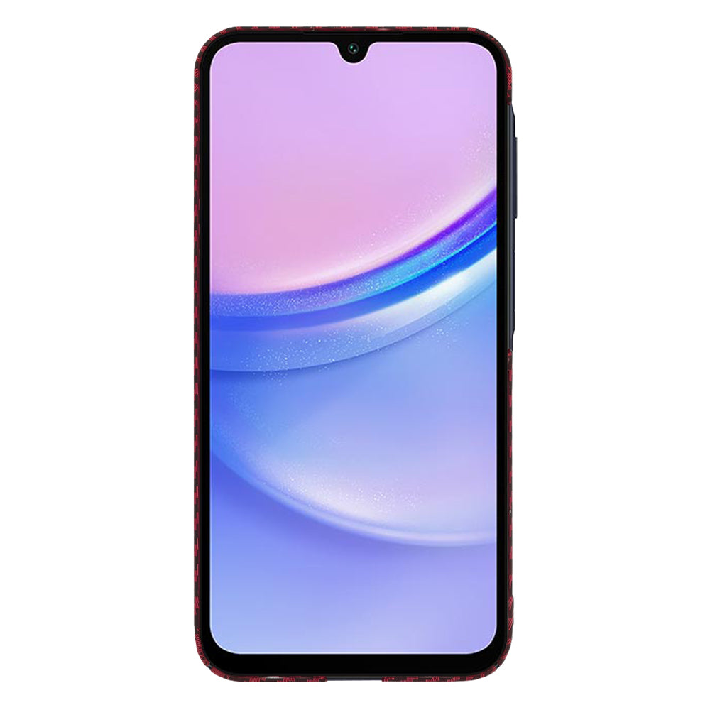 Deksel til Samsung Galaxy A15 5G A156 / A15 A155, Techsuit, Carbonite FiberShell, Rød
