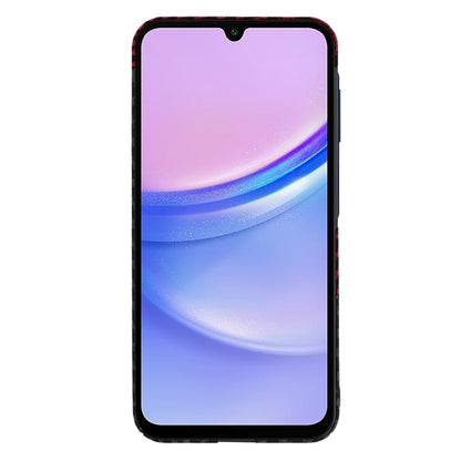 Deksel for Samsung Galaxy A15 5G A156 / A15 A155, Techsuit, Carbonite FiberShell, Svart Rød