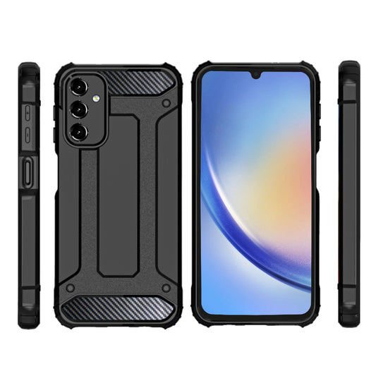 Deksel for Samsung Galaxy A15 5G A156 / A15 A155, Techsuit, Hybrid Armor, Svart