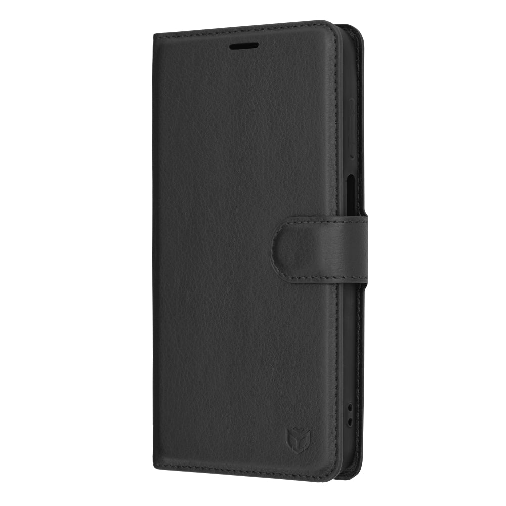 Deksel for Samsung Galaxy A15 5G A156 / A15 A155, Techsuit, Leather Folio, Svart