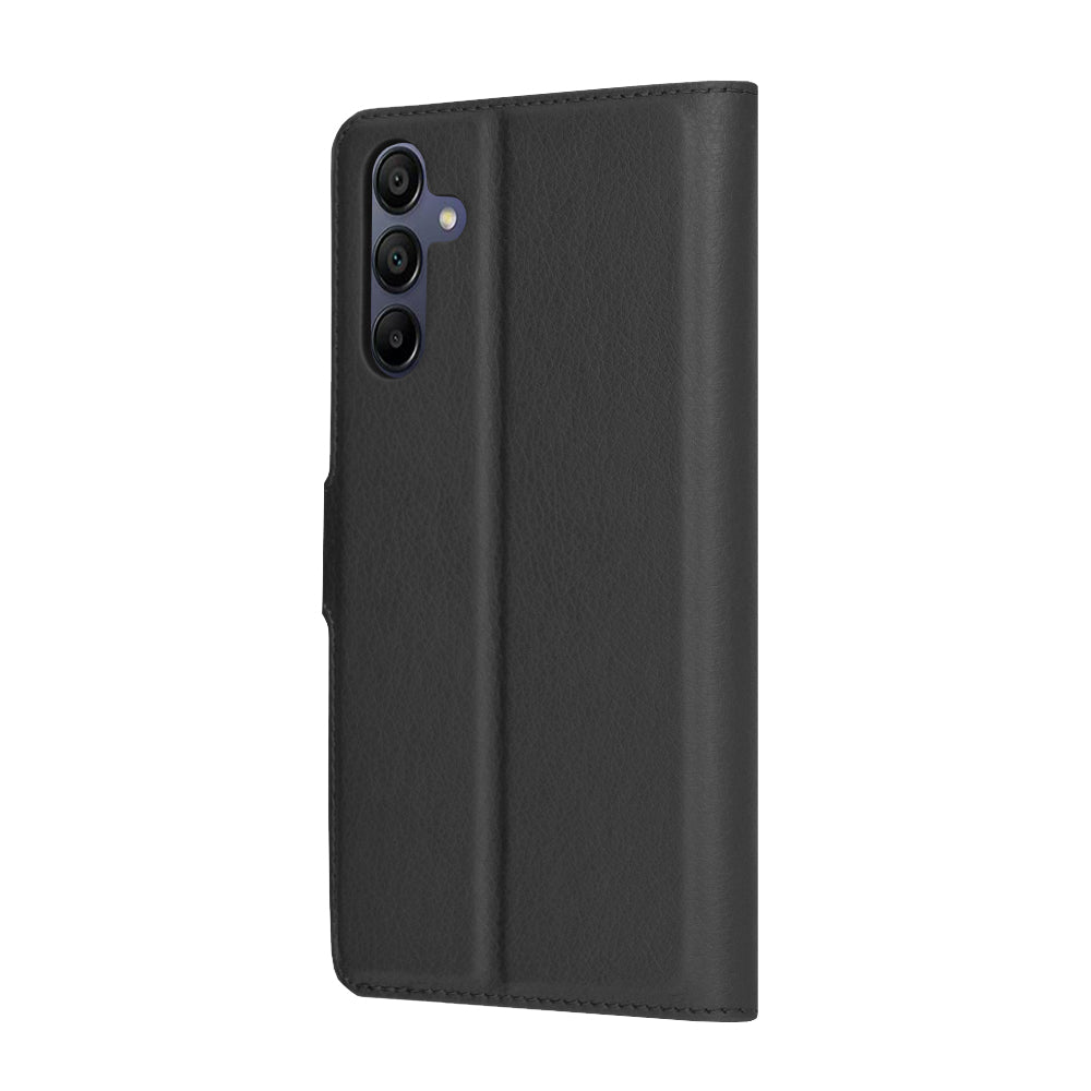 Deksel for Samsung Galaxy A15 5G A156 / A15 A155, Techsuit, Leather Folio, Svart