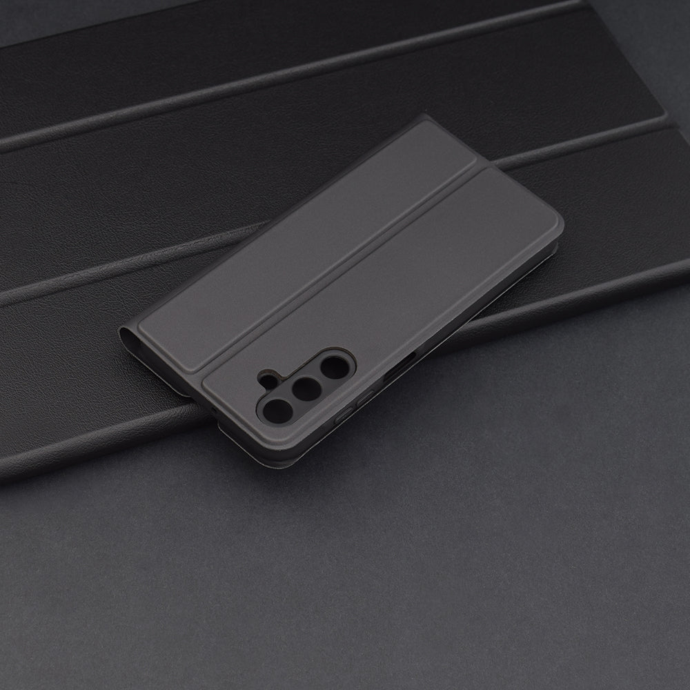 Deksel til Samsung Galaxy A15 5G A156 / A15 A155, Techsuit, Magskin Book, Svart