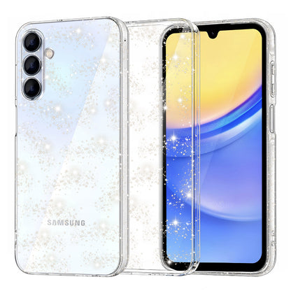 Deksel for Samsung Galaxy A15 5G A156 / A15 A155, Techsuit, SparkleSkin, Transparent