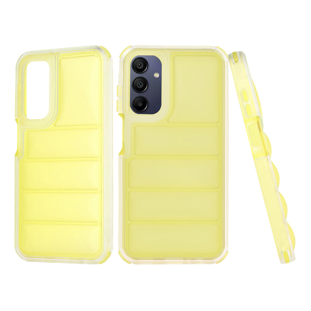 Deksel til Samsung Galaxy A15 5G A156 / A15 A155, Techsuit, Wave Shield, Gul