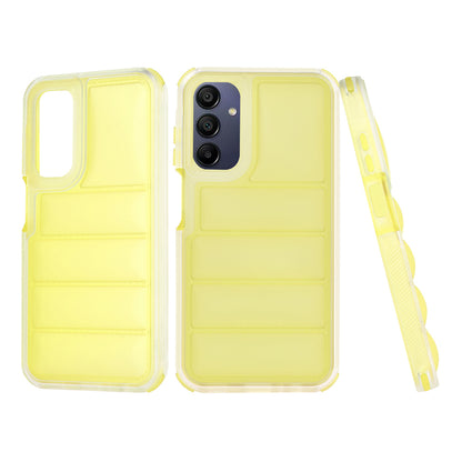 Deksel til Samsung Galaxy A15 5G A156 / A15 A155, Techsuit, Wave Shield, Gul