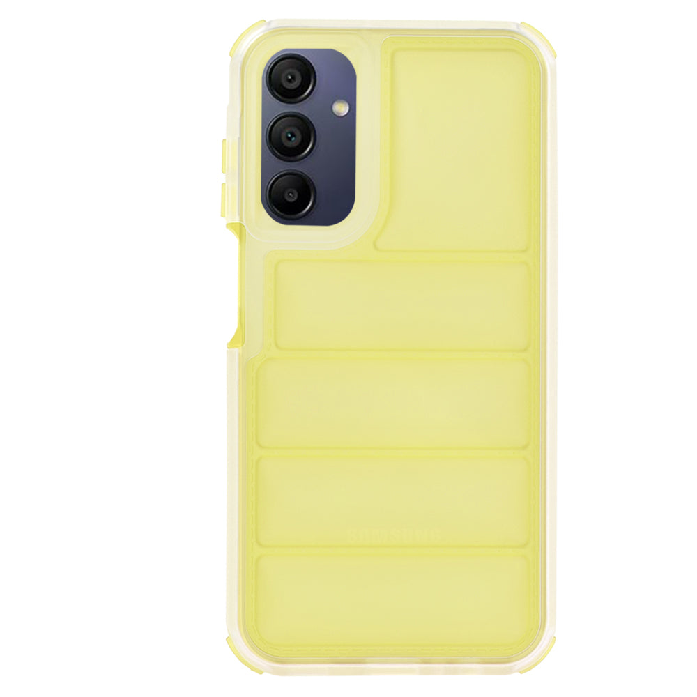 Deksel til Samsung Galaxy A15 5G A156 / A15 A155, Techsuit, Wave Shield, Gul