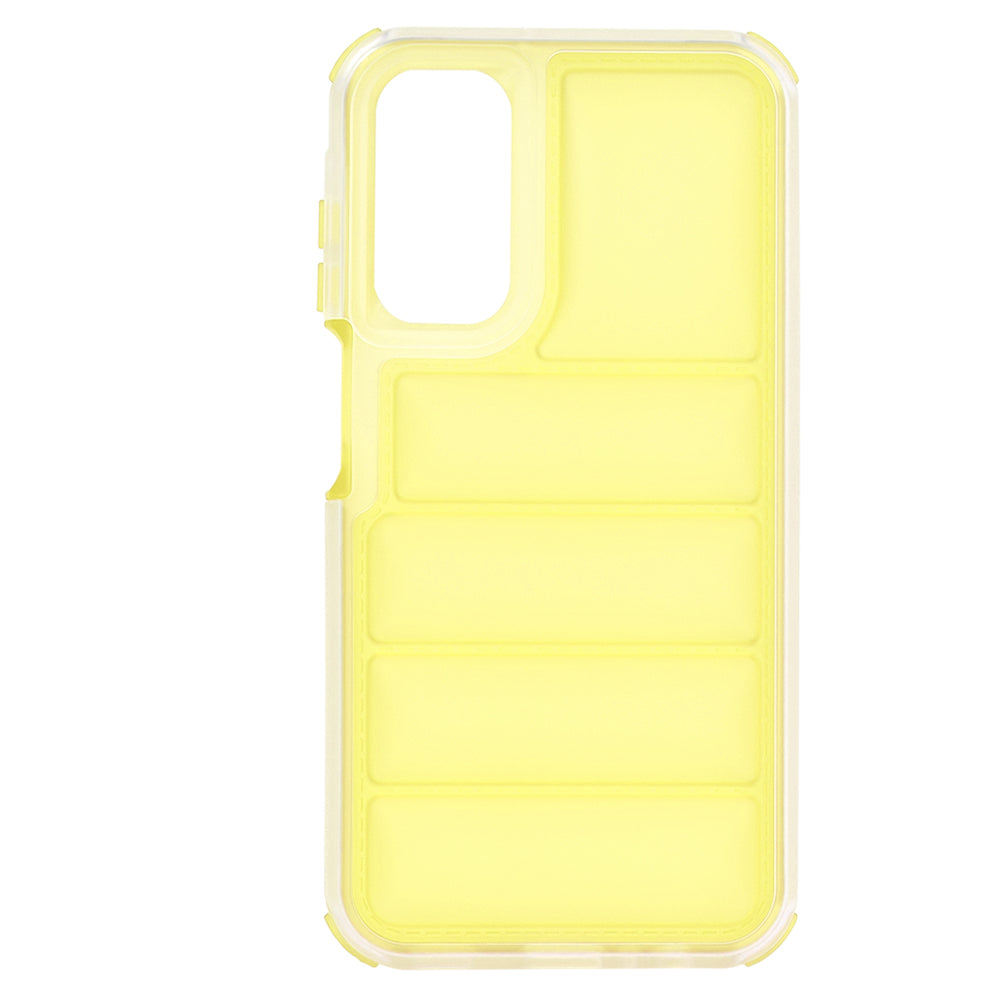 Deksel til Samsung Galaxy A15 5G A156 / A15 A155, Techsuit, Wave Shield, Gul