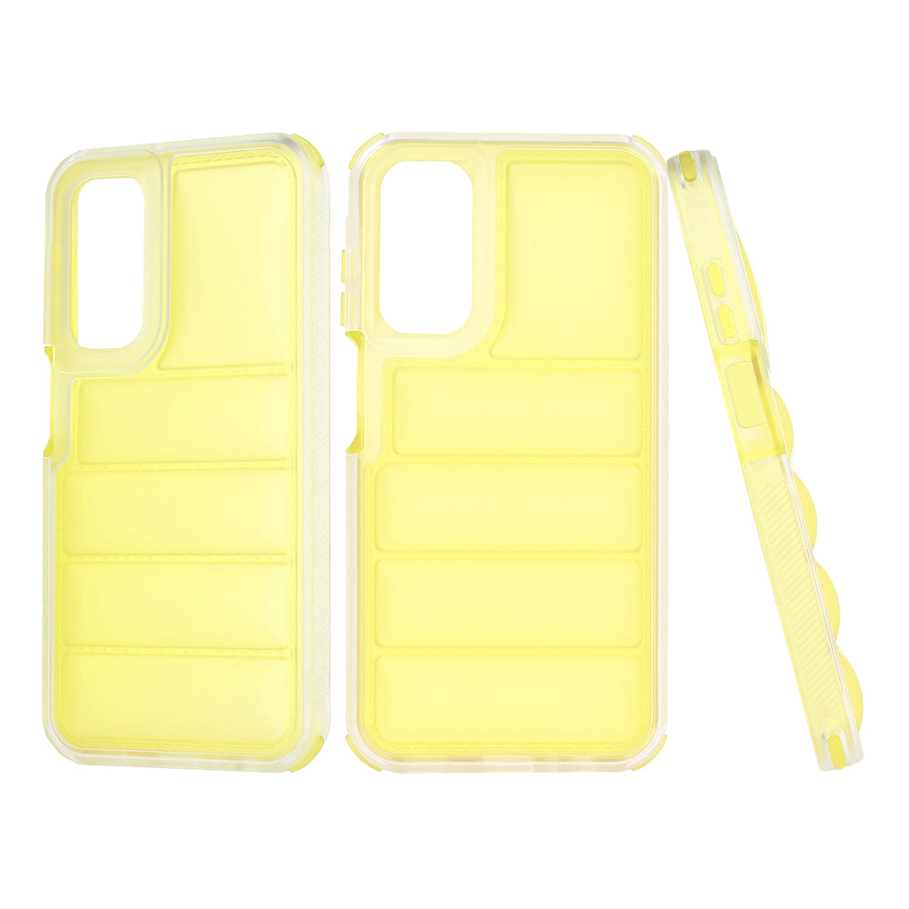 Deksel til Samsung Galaxy A15 5G A156 / A15 A155, Techsuit, Wave Shield, Gul