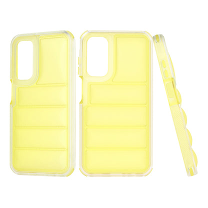 Deksel til Samsung Galaxy A15 5G A156 / A15 A155, Techsuit, Wave Shield, Gul