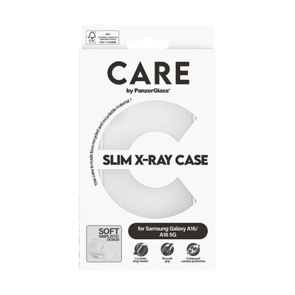 Deksel for Samsung Galaxy A16 4G A165, PanzerGlass, Motebevisst, Gjennomsiktig