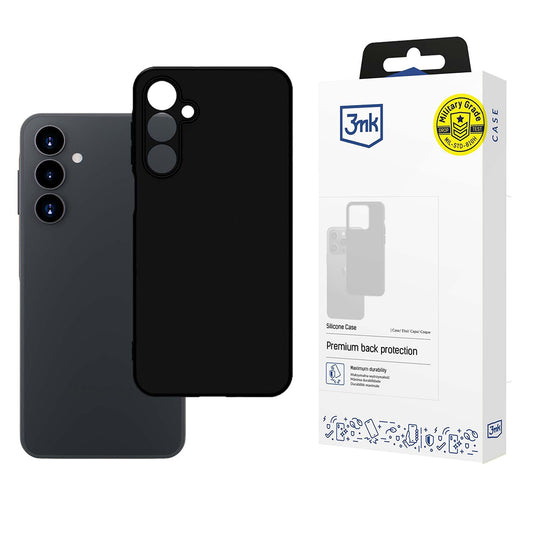 Deksel for Samsung Galaxy A16 5G A166 / A16 4G A165, 3MK, silikon, svart