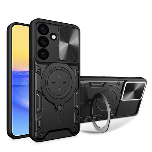 Deksel for Samsung Galaxy A16 5G A166 / A16 4G A165, Techsuit, CamGuard Pro, Svart