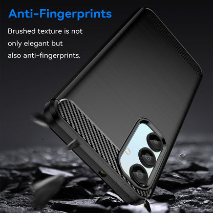Deksel for Samsung Galaxy A16 5G A166 / A16 4G A165, Techsuit, Karbon, Svart