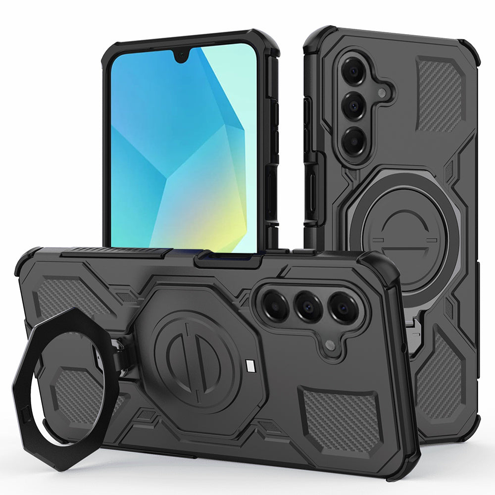 Deksel til Samsung Galaxy A16 5G A166 / A16 4G A165, Techsuit, Carbon Shield Pro, Svart