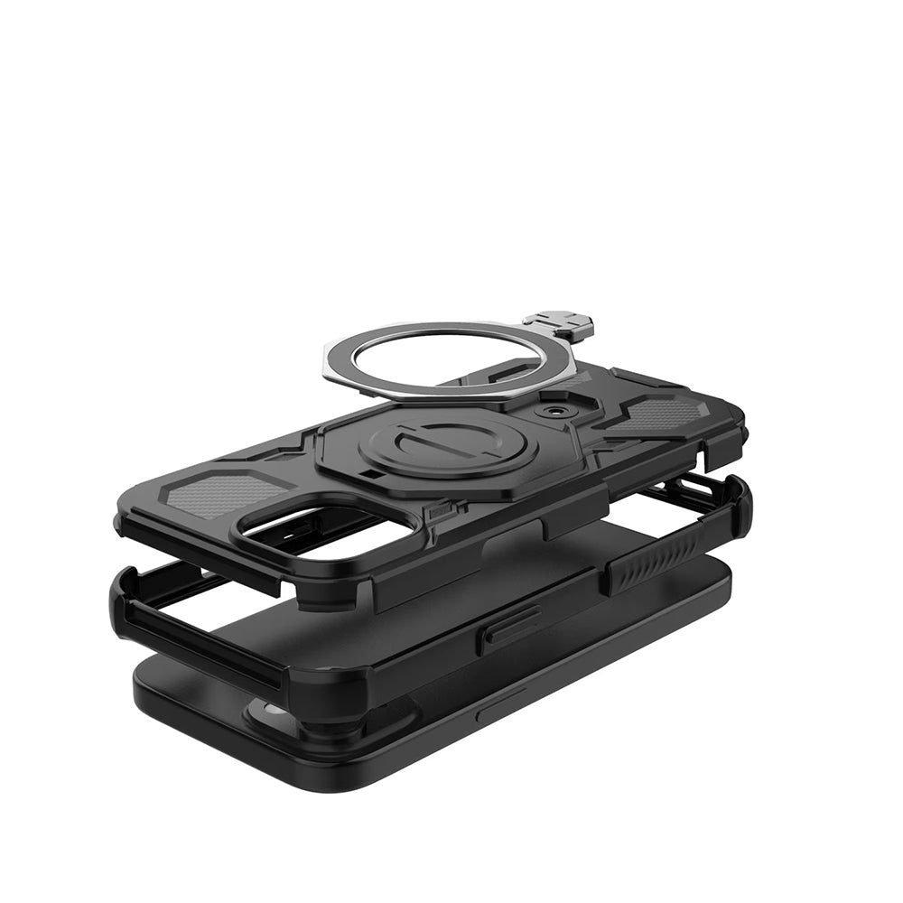 Deksel til Samsung Galaxy A16 5G A166 / A16 4G A165, Techsuit, Carbon Shield Pro, Svart