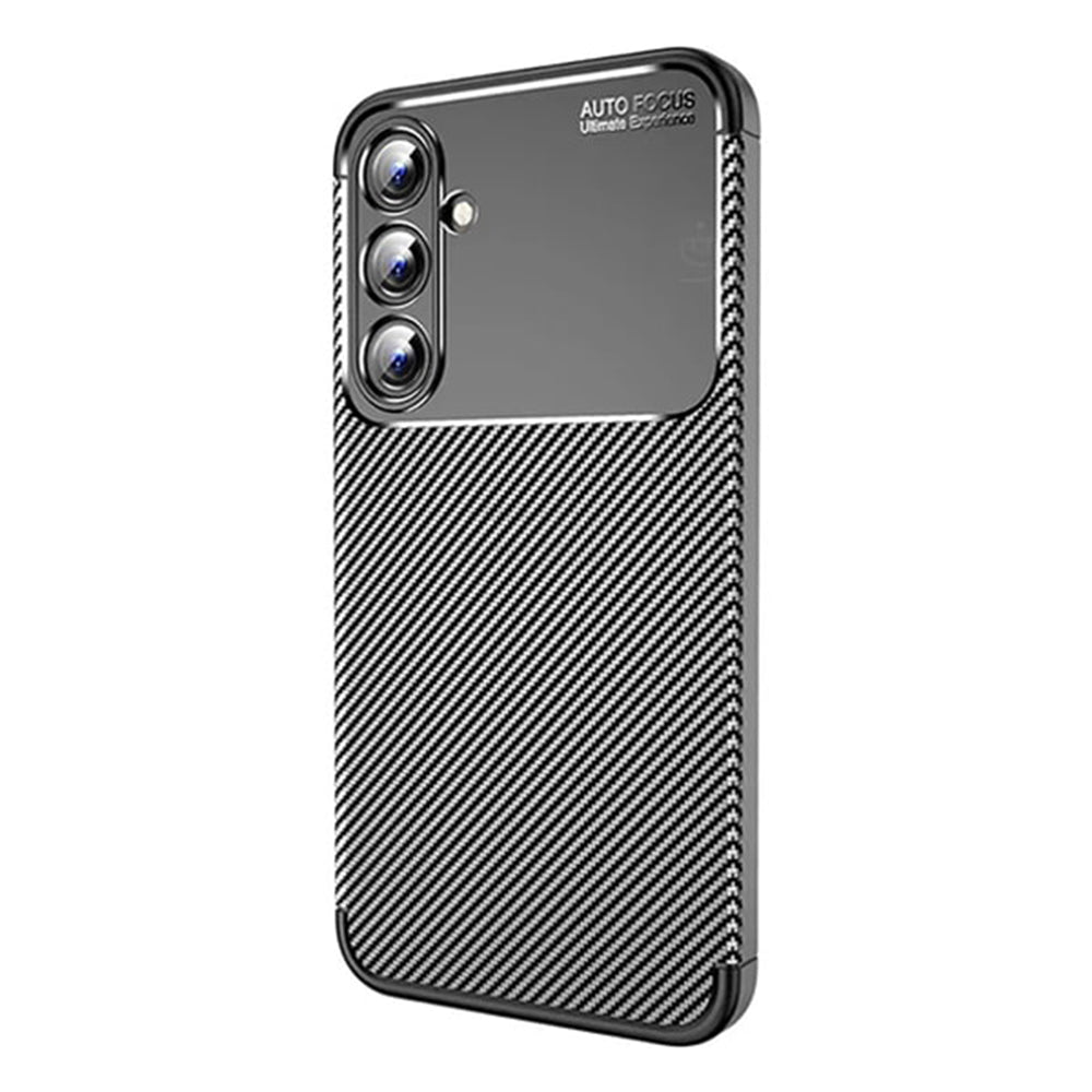 Deksel til Samsung Galaxy A16 5G A166 / A16 4G A165, Techsuit, CarbonFiber, Svart