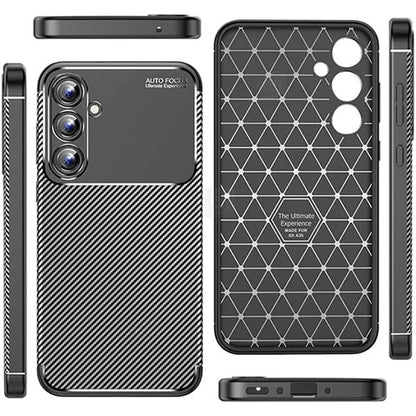 Deksel til Samsung Galaxy A16 5G A166 / A16 4G A165, Techsuit, CarbonFiber, Svart