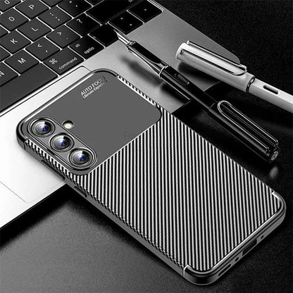 Deksel til Samsung Galaxy A16 5G A166 / A16 4G A165, Techsuit, CarbonFiber, Svart
