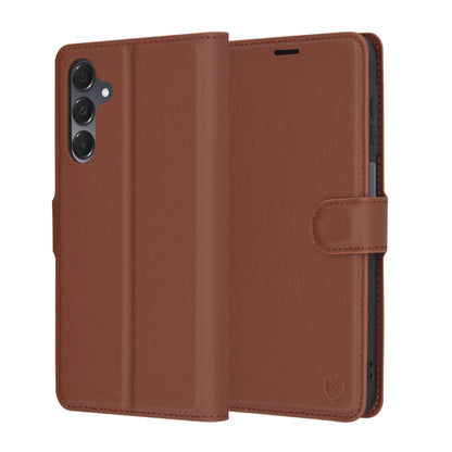 Deksel for Samsung Galaxy A16 5G A166 / A16 4G A165, Techsuit, Leather Folio, Brun