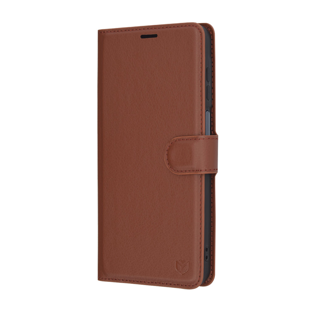 Deksel for Samsung Galaxy A16 5G A166 / A16 4G A165, Techsuit, Leather Folio, Brun