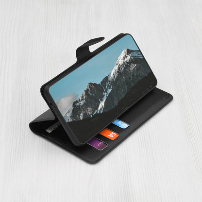 Deksel til Samsung Galaxy A16 5G A166 / A16 4G A165, Techsuit, Leather Folio, Svart