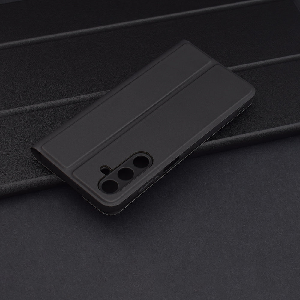 Deksel til Samsung Galaxy A16 5G A166 / A16 4G A165, Techsuit, Magskin Book, Svart