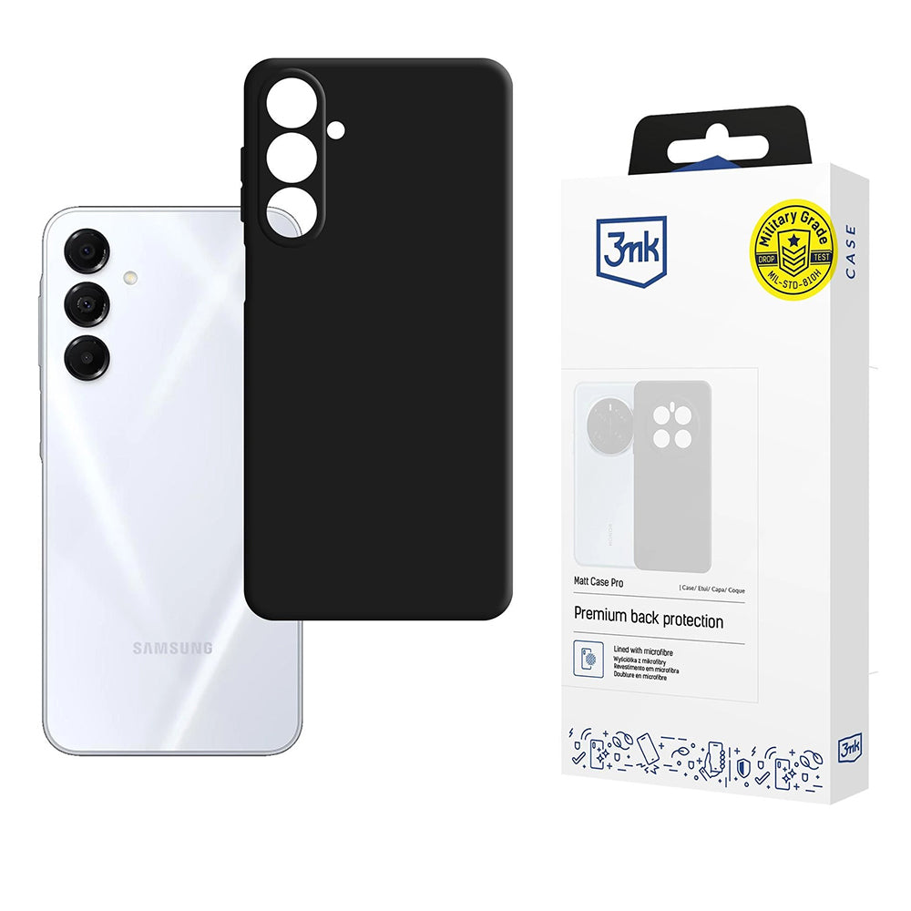 Deksel for Samsung Galaxy A17 4G / A17 5G, 3MK, Pro, Matt svart