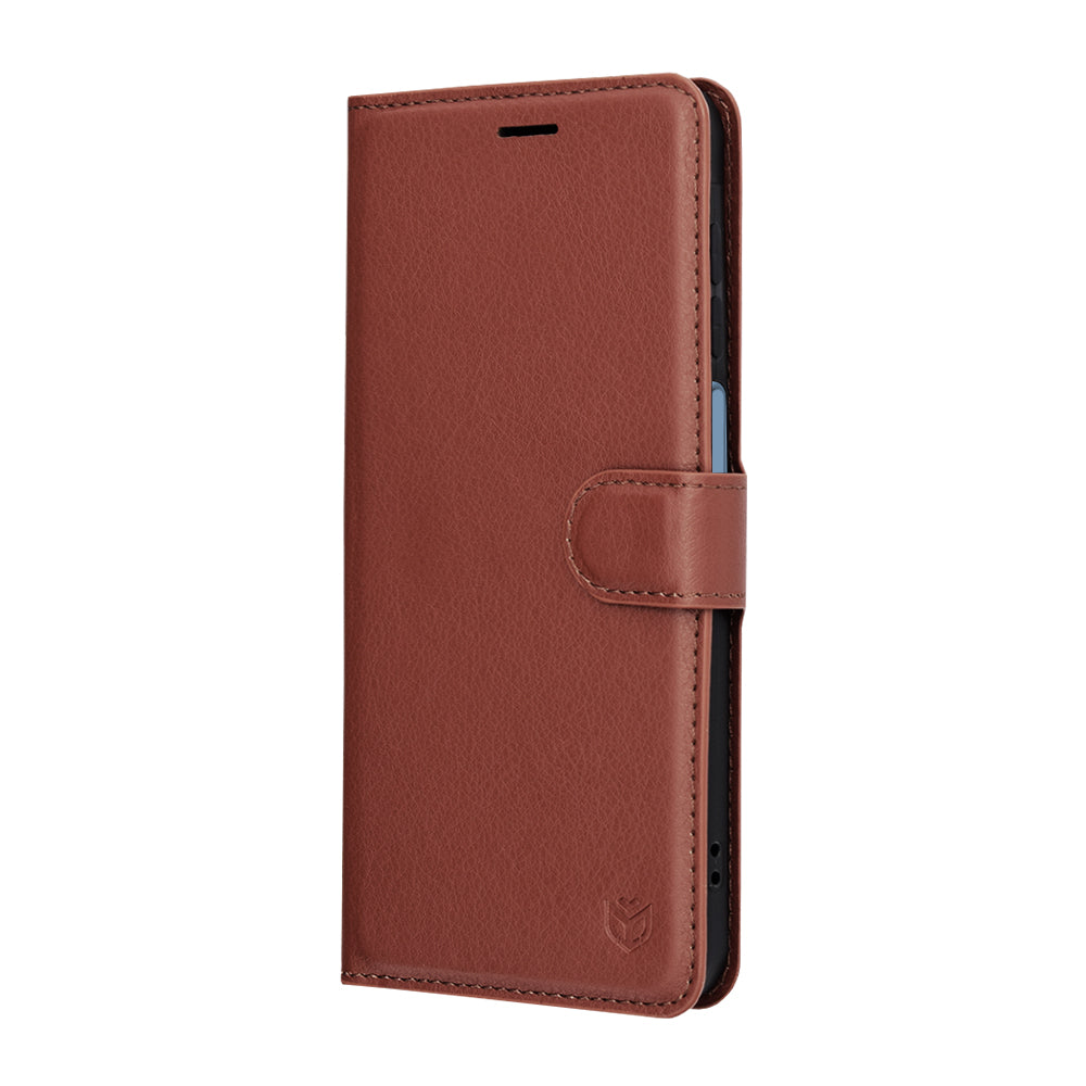 Deksel for Samsung Galaxy A17 4G / A17 5G, Techsuit, Leather Folio, Brun
