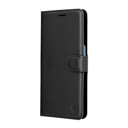 Deksel for Samsung Galaxy A17 4G / A17 5G, Techsuit, Leather Folio, Svart