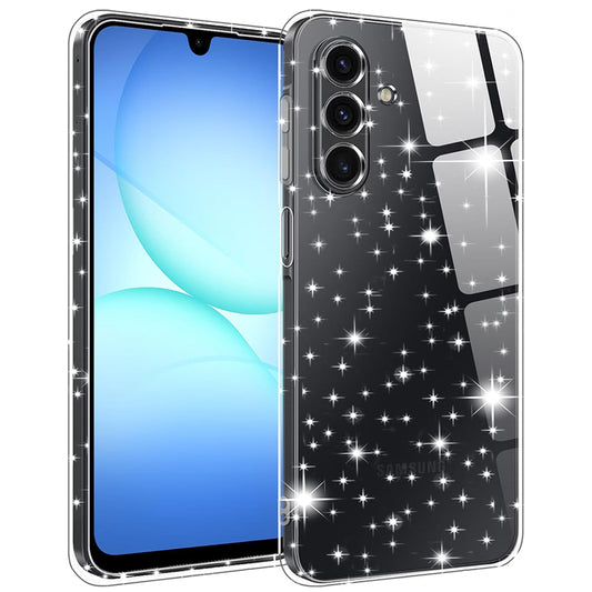 Deksel til Samsung Galaxy A17 5G, Techsuit, SparkleSkin, Transparent