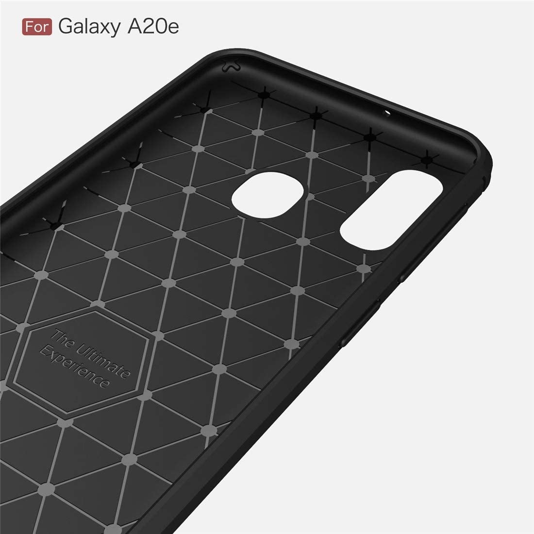 Deksel for Samsung Galaxy A20e A202, Techsuit, Karbon, Svart