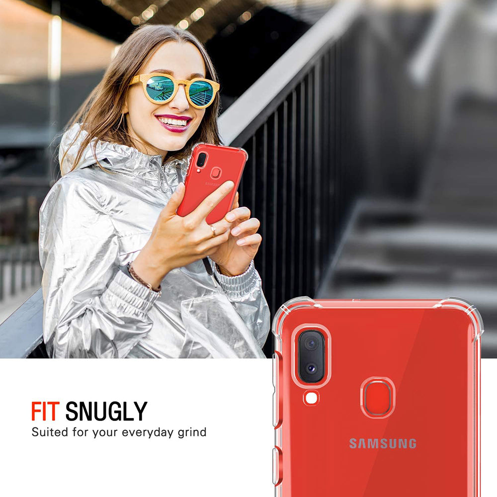 Deksel for Samsung Galaxy A20e A202, Techsuit, Støtsikker Klar, Transparent