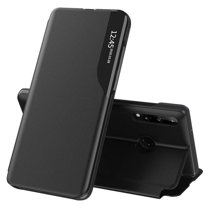 Deksel for Samsung Galaxy A20s A207, Techsuit, eFold, Svart
