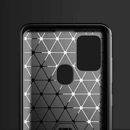 Deksel til Samsung Galaxy A21s A217, Techsuit, Karbon, Svart