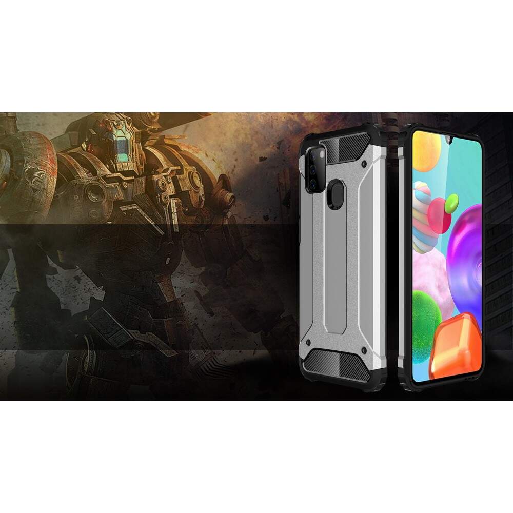 Deksel for Samsung Galaxy A21s A217, Techsuit, Hybrid Armor, Svart