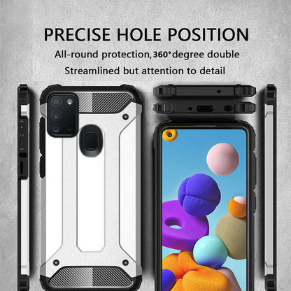Deksel for Samsung Galaxy A21s A217, Techsuit, Hybrid Armor, Svart