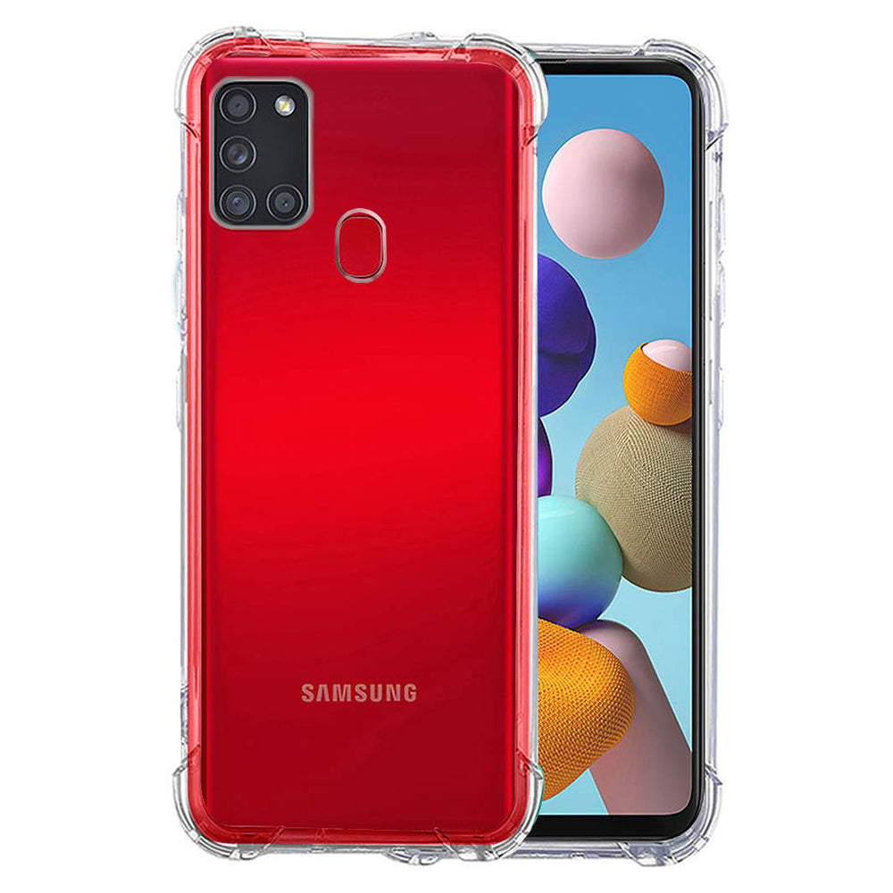 Deksel for Samsung Galaxy A21s A217, Techsuit, Støtsikker Klar, Transparent