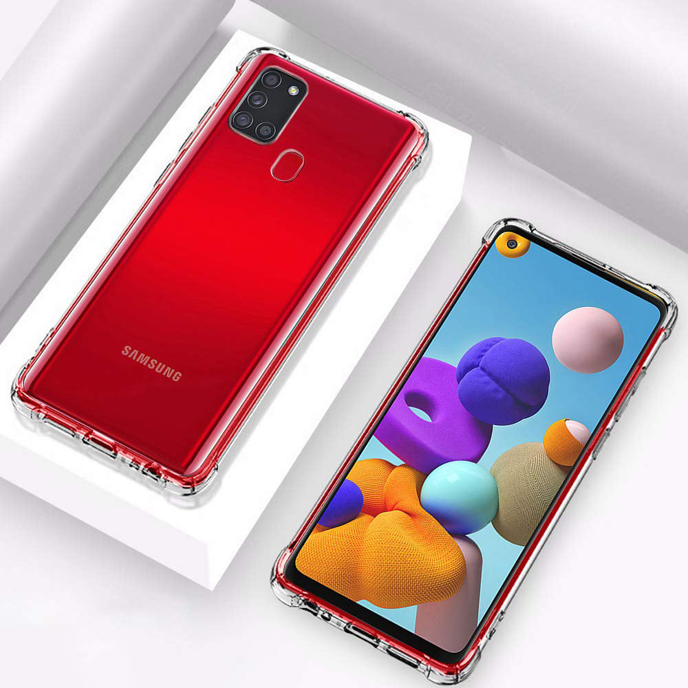 Deksel for Samsung Galaxy A21s A217, Techsuit, Støtsikker Klar, Transparent