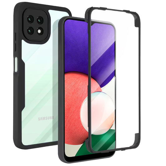 Deksel for Samsung Galaxy A22 5G A226, Techsuit, ColorVerse 360, Svart