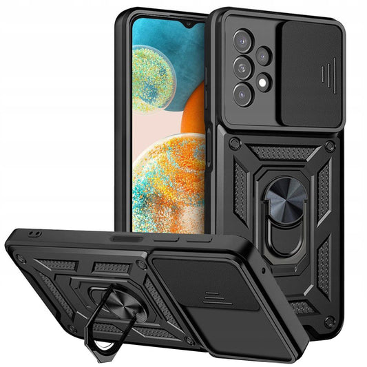 Deksel for Samsung Galaxy A23 5G A236 / A23 A235, Techsuit, CamShield, Svart
