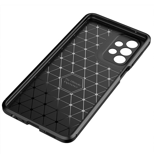 Deksel for Samsung Galaxy A23 5G A236 / A23 A235, Techsuit, Karbonfiber, Svart