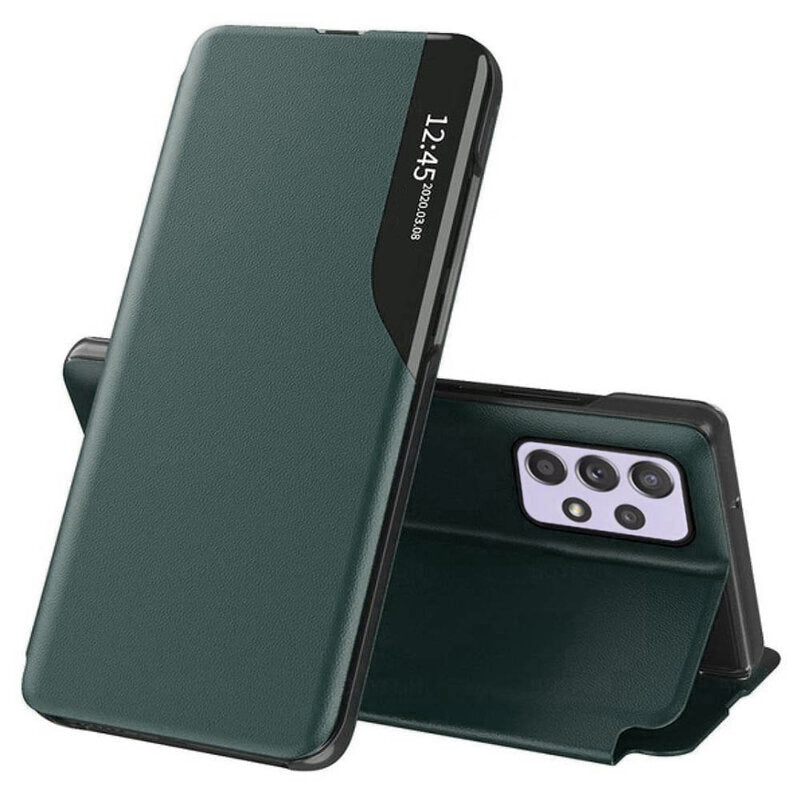 Deksel for Samsung Galaxy A23 5G A236 / A23 A235, Techsuit, eFold, Mørkegrønn