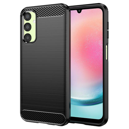 Deksel til Samsung Galaxy A24 4G A245, Techsuit, Karbon, Svart