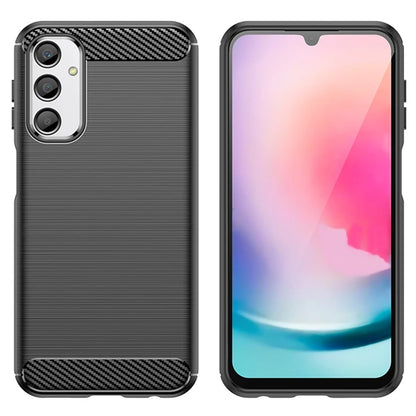 Deksel til Samsung Galaxy A24 4G A245, Techsuit, Karbon, Svart