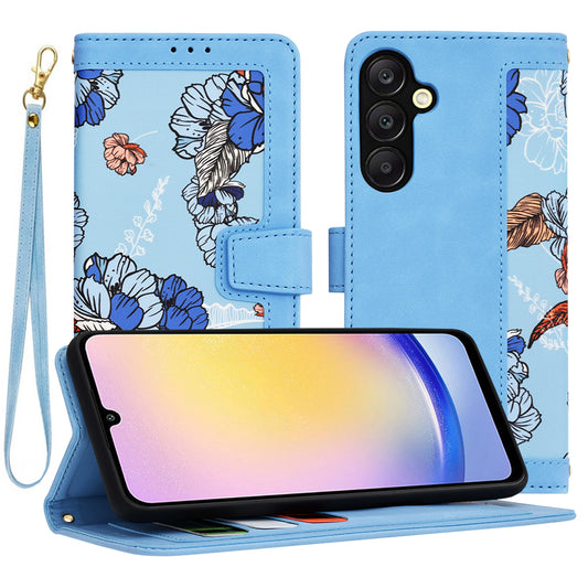 Deksel til Samsung Galaxy A25 A256, Techsuit, FlipCraft, Blå
